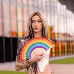 Abanico "Arcoiris"