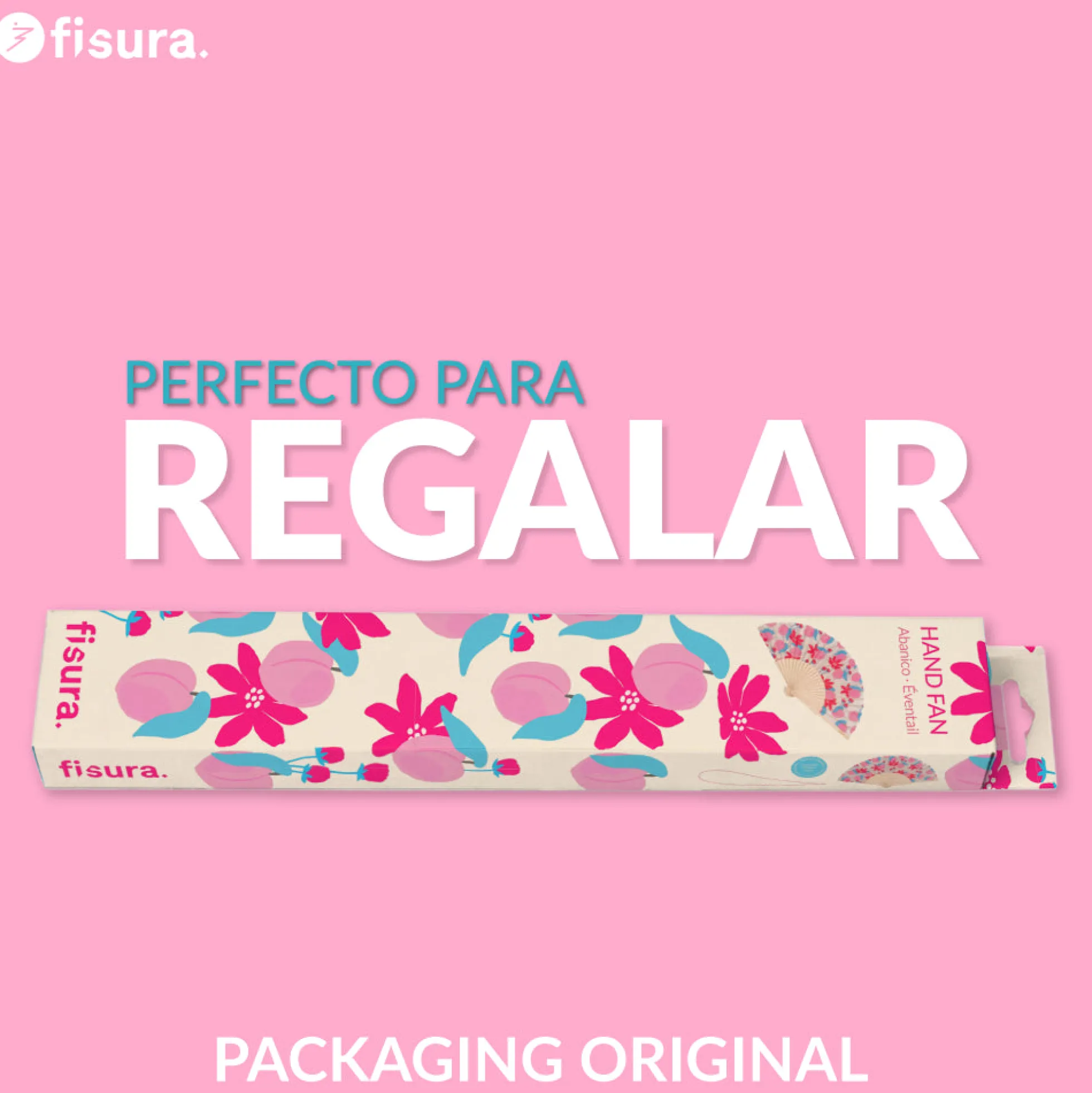 Abanico “Flores salvajes”