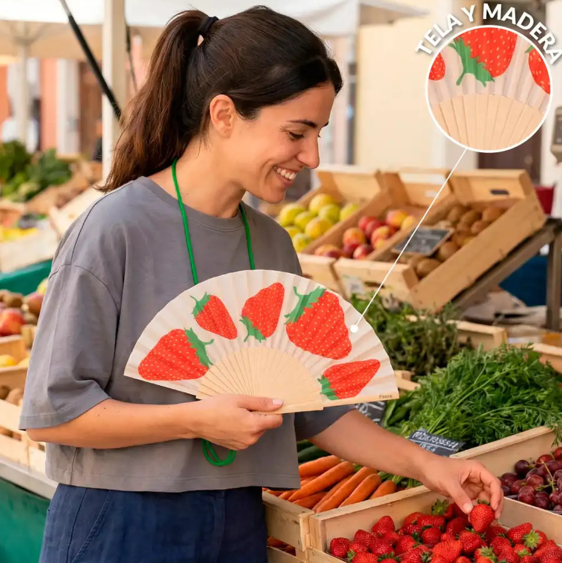 Abanico “Fresas”