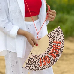 Abanico "Fuck off" leopardo