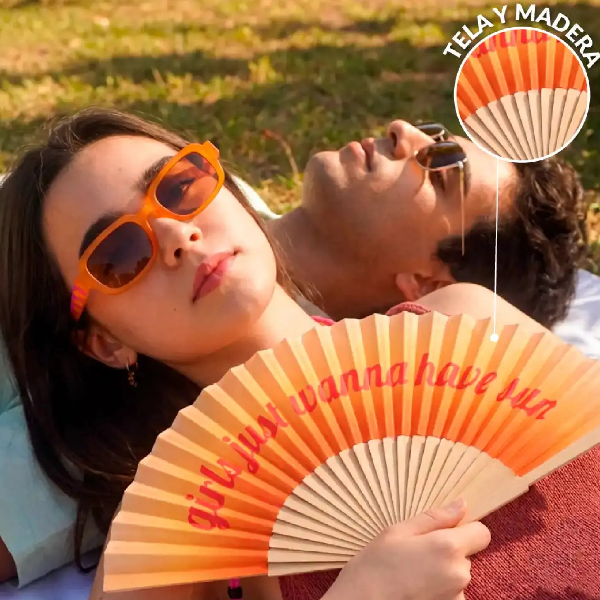 Abanico "Girls just wanna have sun"