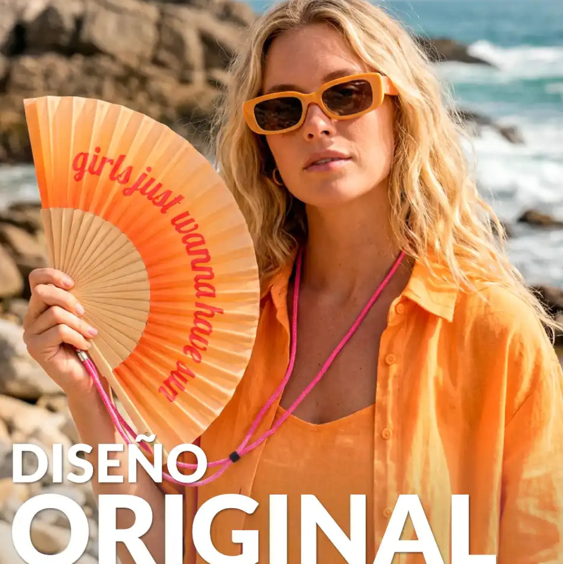 Abanico "Girls just wanna have sun"
