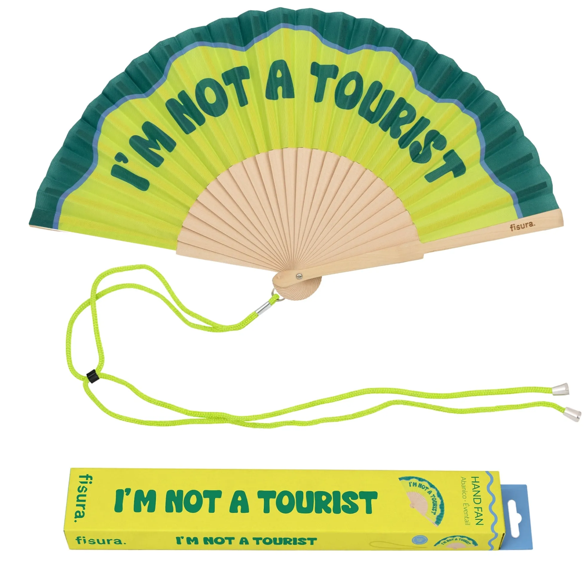 Abanico “I’m not a tourist”