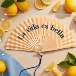 Abanico “La vida es bella”