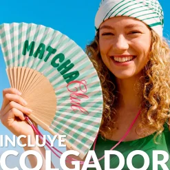 Abanico “Matcha club”