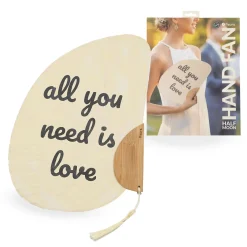 Abanico media luna “All you need is love”