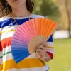 Abanico mini “Degradado” rosa y azul