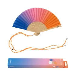 Abanico mini “Degradado” rosa y azul
