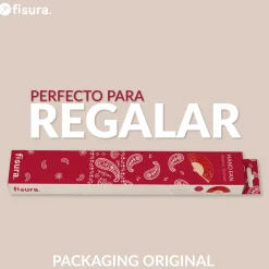 Abanico “Paisley” granate