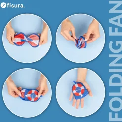 Abanico plegable “Flotador” 3 unidades