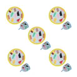 Abanico plegable “helados” pack de 5