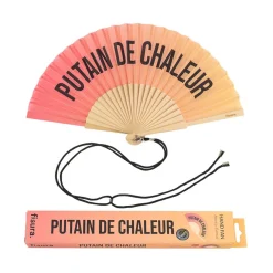 Abanico"Putain de chaleur" Degradadado sunset