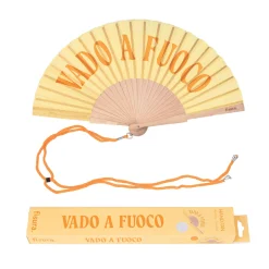 Abanico “Vado a fuoco” amarillo
