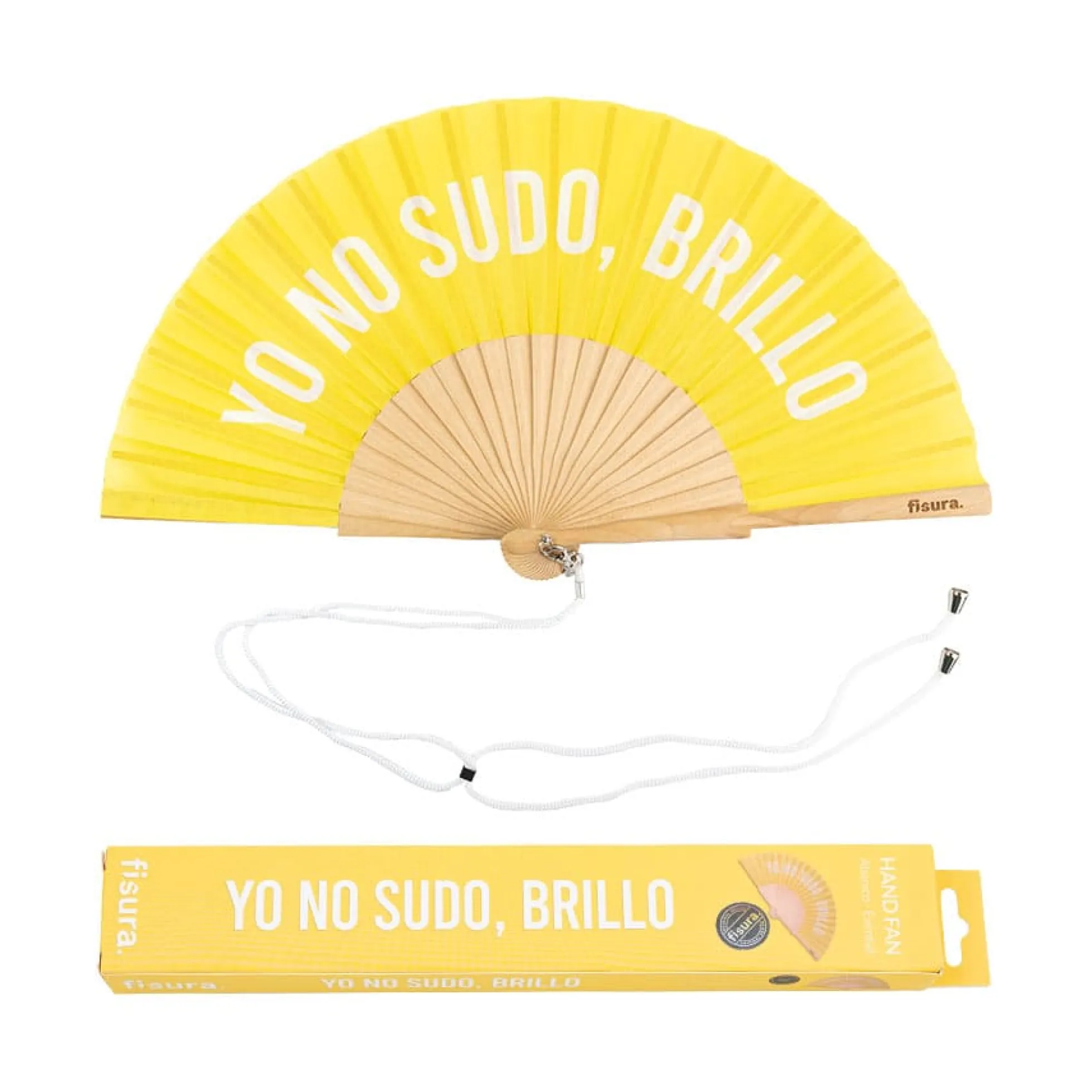 Abanico "Yo no sudo, brillo"