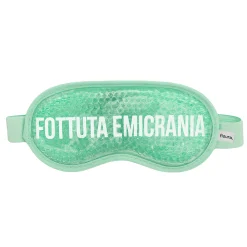 Antifaz de gel “Fottuta Emicrania” verde menta