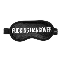 Antifaz de gel “Fucking hangover” negro