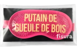 Antifaz de gel “Putain de geule de bois” rosa