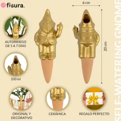Autorriego gnomo dorado