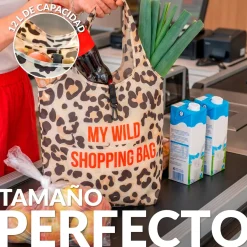 Bolsa compra plegable "My wild shopping bag"