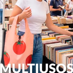 Bolsa compra plegable tomates