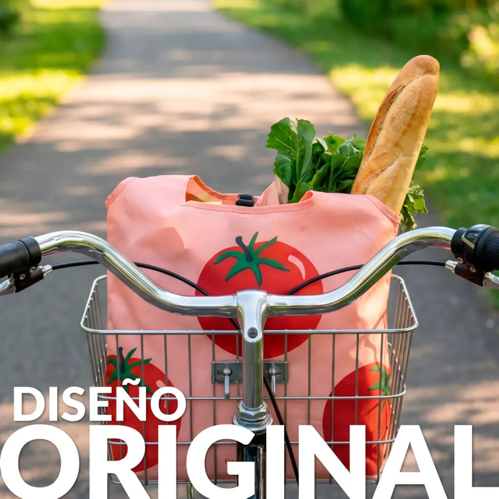 Bolsa compra plegable tomates