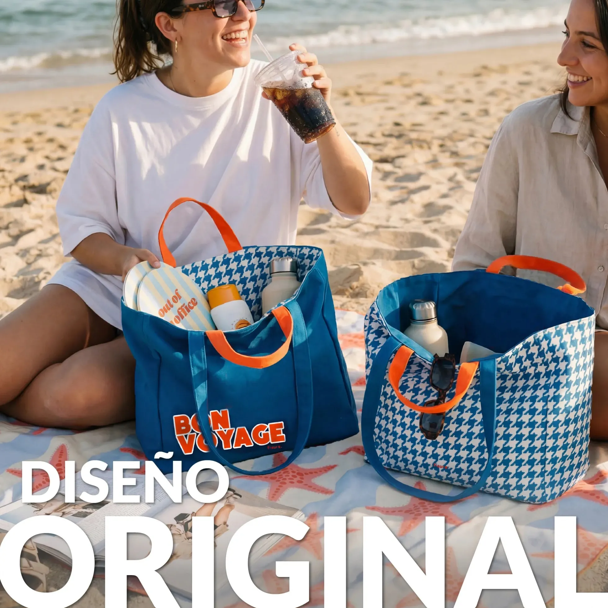 Bolsa de playa “Bon voyage”