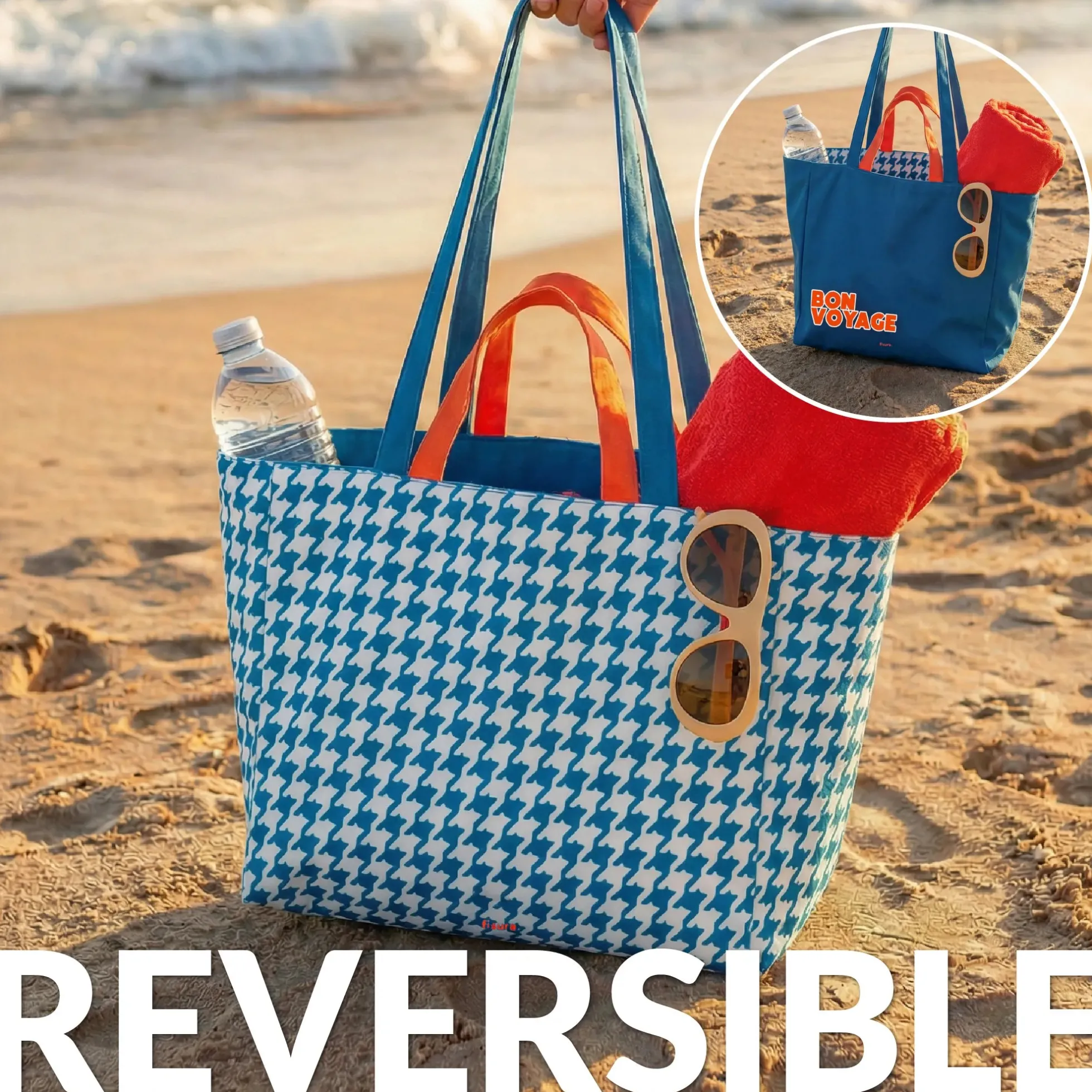Bolsa de playa “Bon voyage”