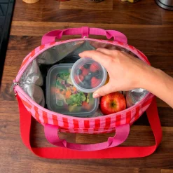 Bolsa térmica porta alimentos “Better late than hungry”