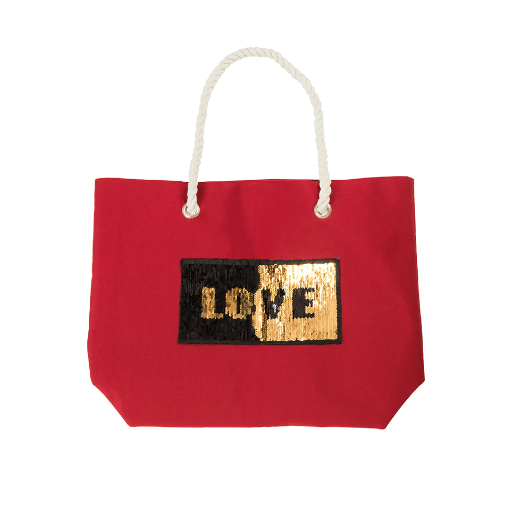 Bolso de playa "Love" Rojo