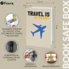 Caja fuerte libro “Travel is my therapy”