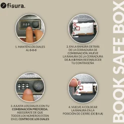 Caja fuerte libro “Travel is my therapy”