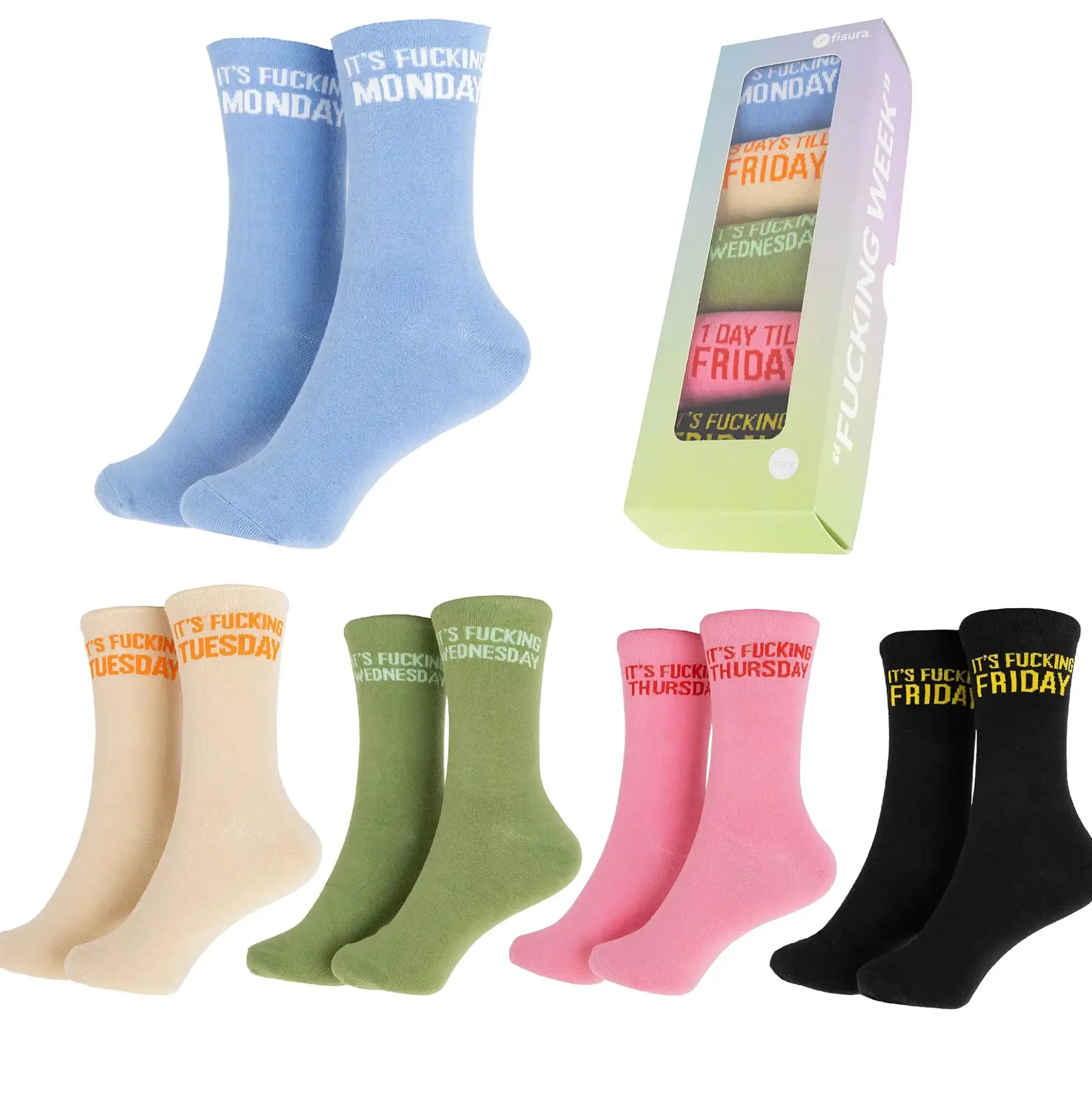 Calcetines originales “fucking week”