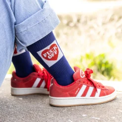 Calcetines Unisex “Fuck off” corazón azul