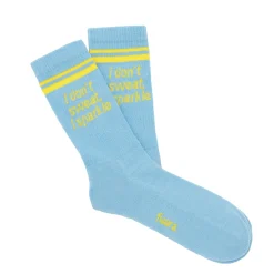 Calcetines Unisex “I don't sweat, I sparkle” azul