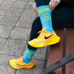 Calcetines Unisex “I don't sweat, I sparkle” azul