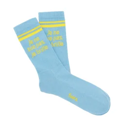 Calcetines Unisex “Je ne sue pas, je brille” azul