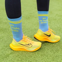Calcetines Unisex “Yo no sudo, brillo” azul