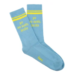 Calcetines Unisex “Yo no sudo, brillo” azul