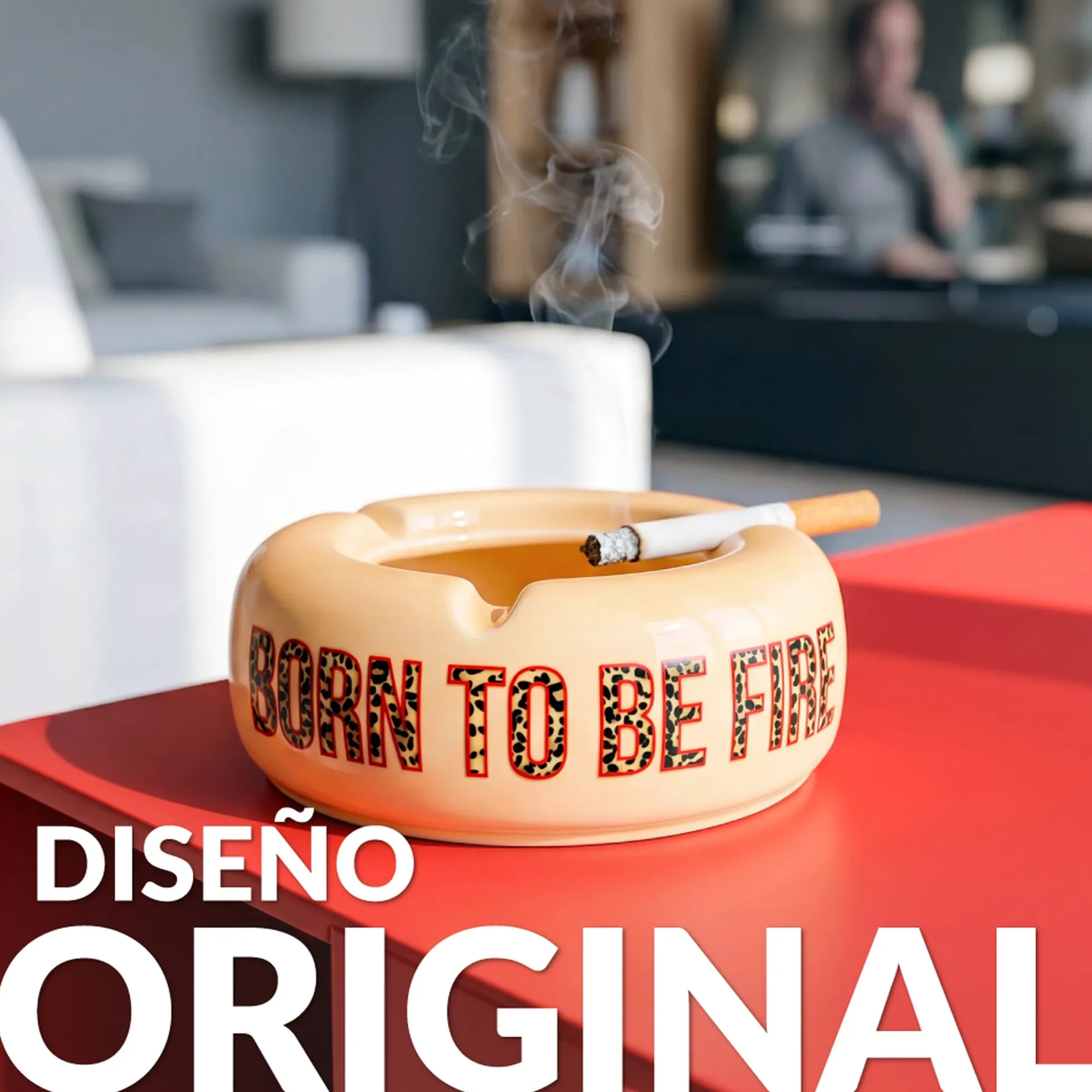 Cenicero "Born to be fire"