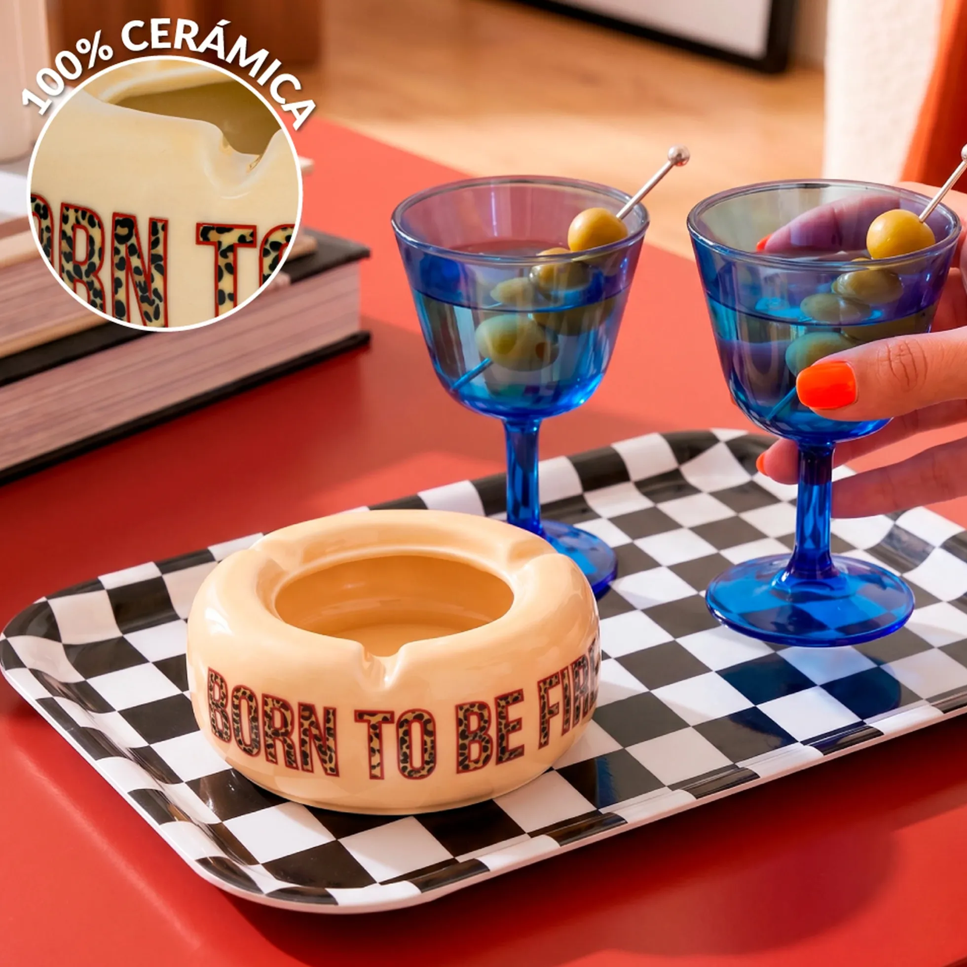 Cenicero "Born to be fire"