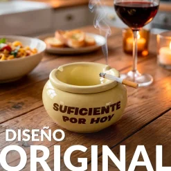 Cenicero con tapa “Suficiente por hoy”