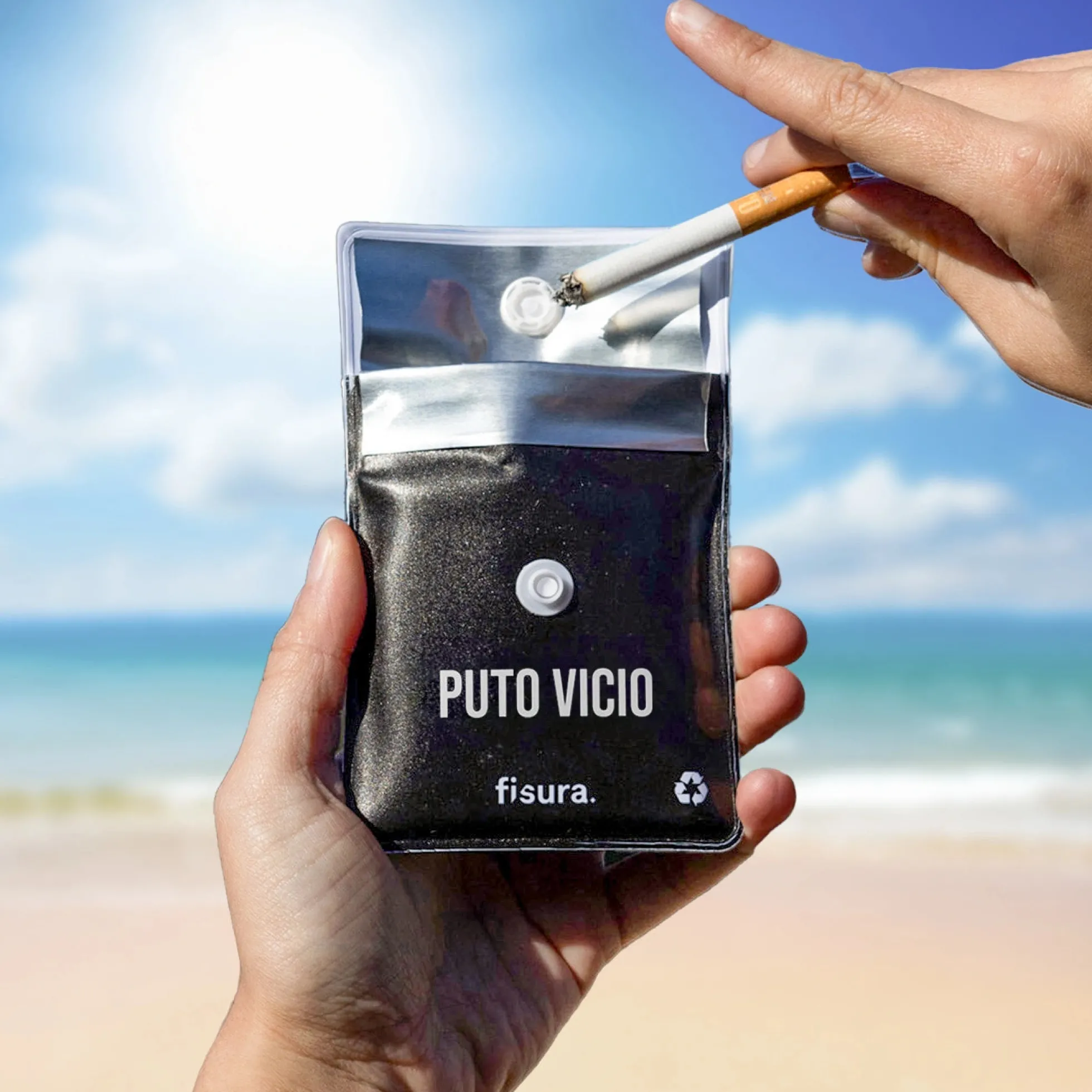Cenicero portátil “Puto vicio” 3 unidades