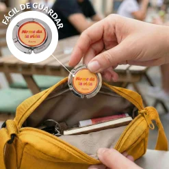 Colgador bolso "No me da la vida"