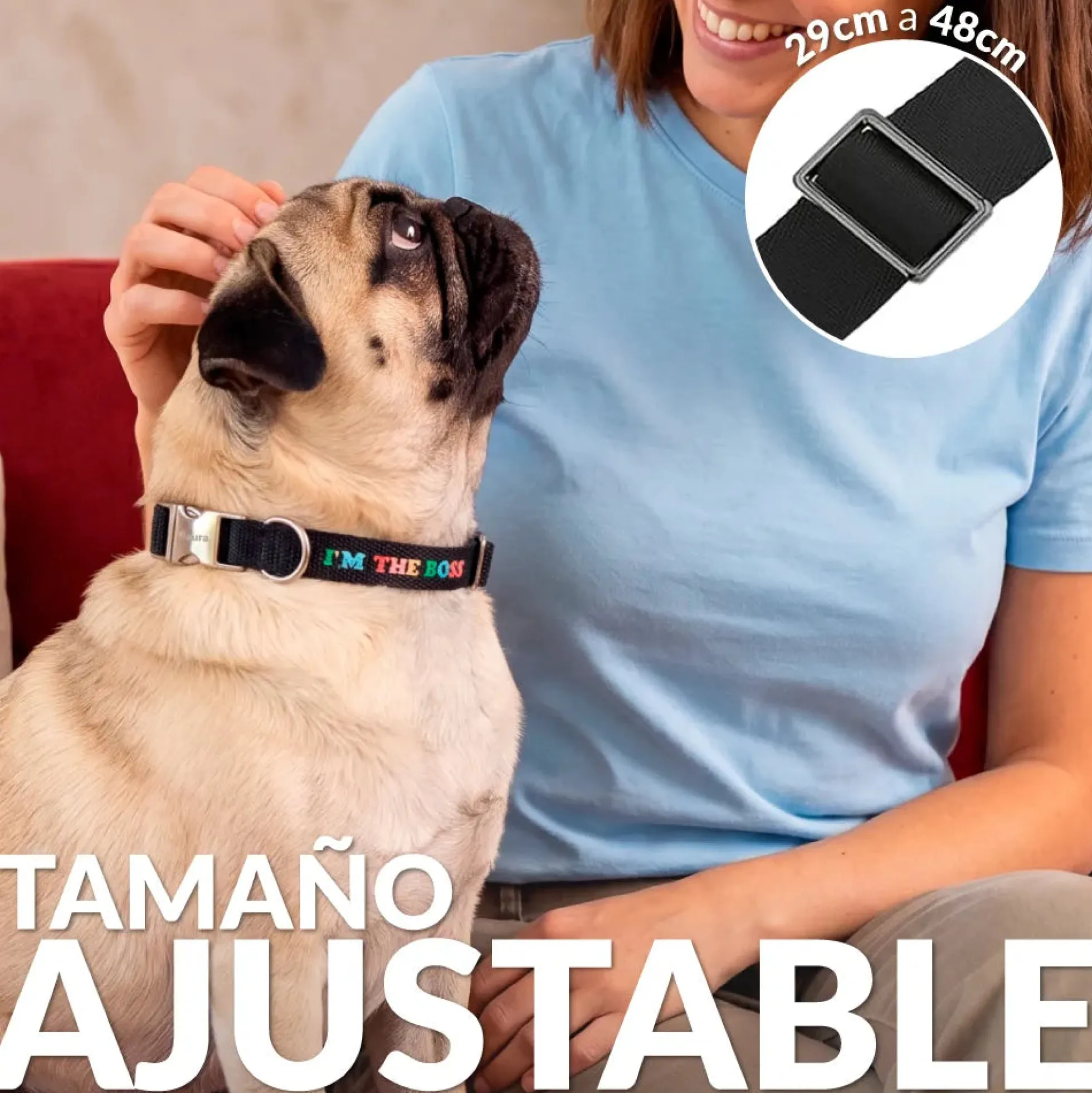 Collar “I’m the boss” S-M