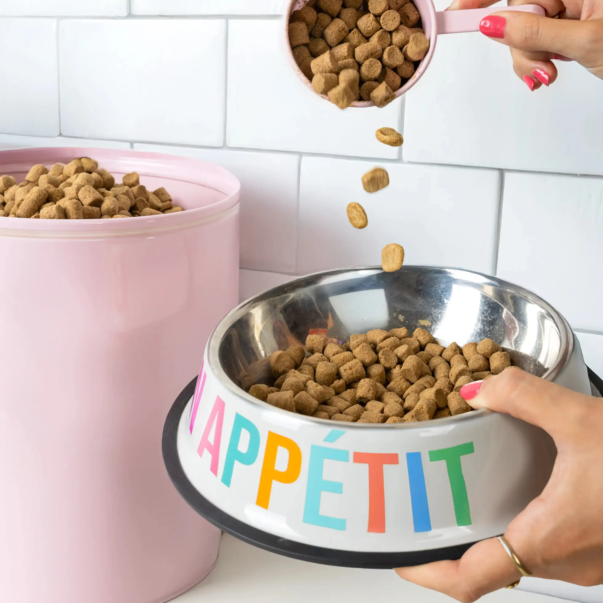 Comedero y bebedero “Bon appétit, à votre santé”