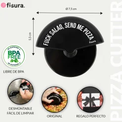 Corta pizza “Fuck salad, send me pizza"