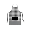 Delantal de cocina vichy negro