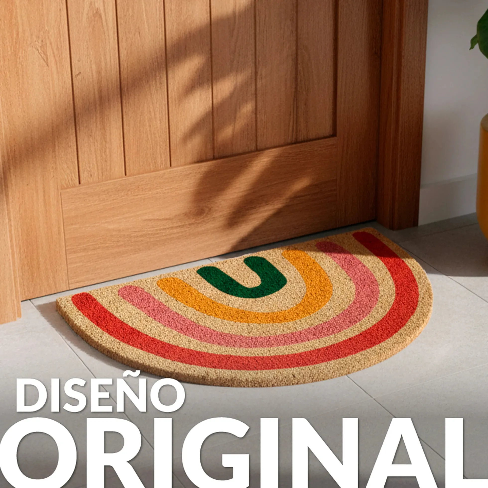 Felpudo "Arcoíris boho"