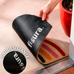 Felpudo "Arcoíris boho"