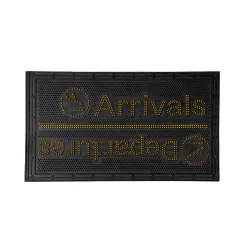 Felpudo de goma “Arrivals/Departures”
